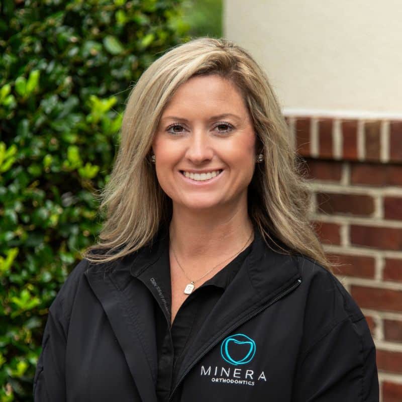 Orthodontic assistant becca smiling at minera orthodontics